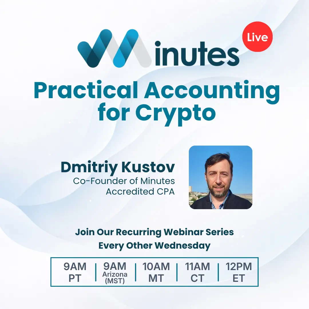 Minutes Live Webinar Poster